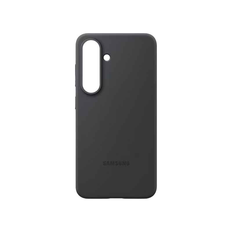 Оригинал Сэм. силиконовый чехол Galaxy S25+, черный