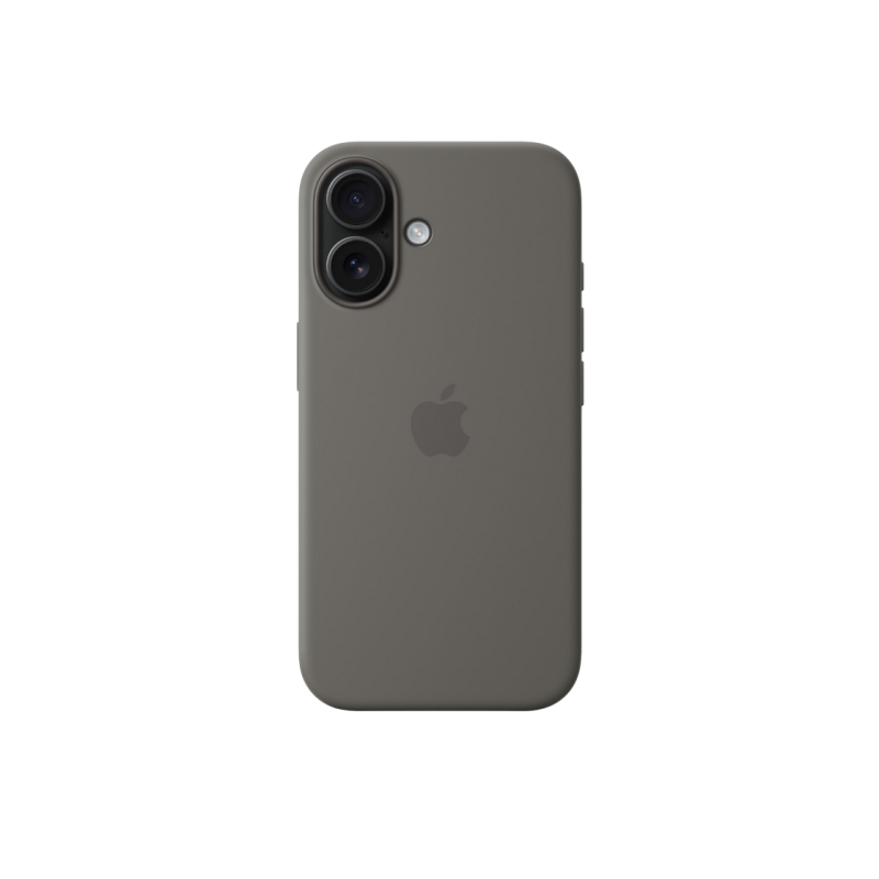 iPhone 16 Silicone Case with MagSafe-Stone Gray,ModelA3313