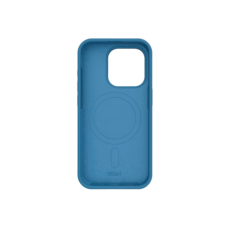 Etteri Apple iPhone 16 Pro Max, силиконовый чехол Mag, темно-синий