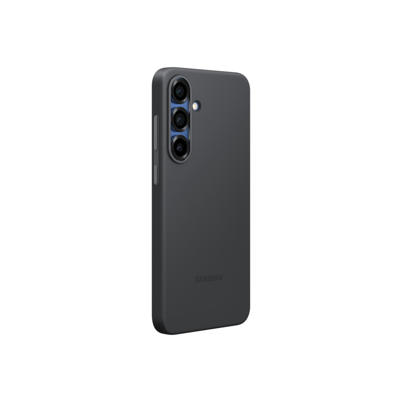 Оригинал Сэм. силиконовый чехол Galaxy S25+, черный