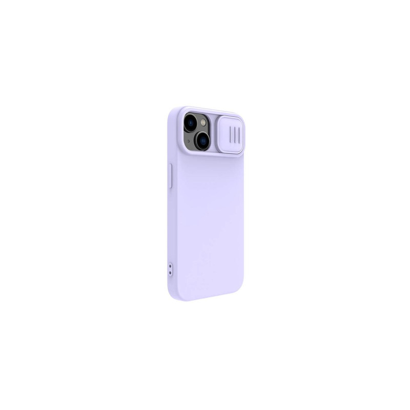Чехол Nillkin Apple iPhone 14, шелковистый силиконовый чехол CamShield, цвет Misty Purple