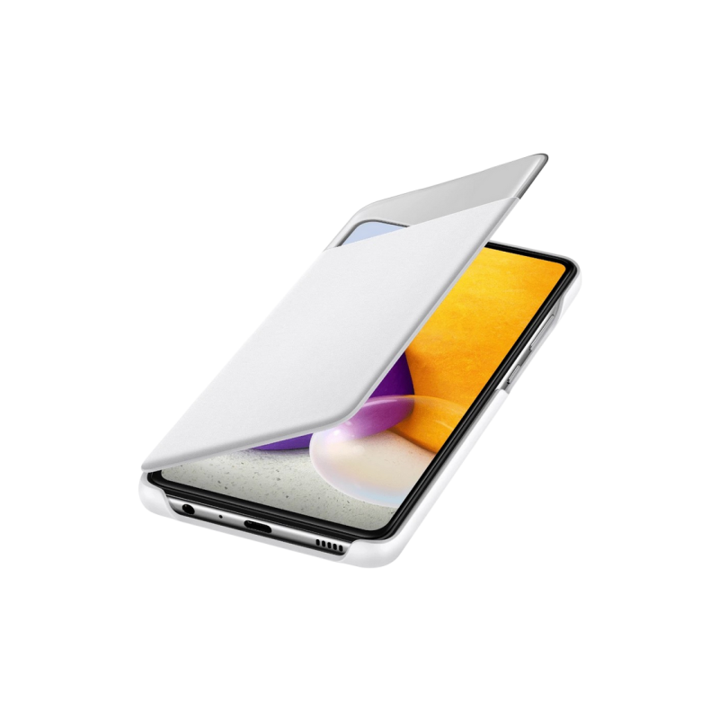 Original Sam. S View Wallet Cover Galaxy A72, White