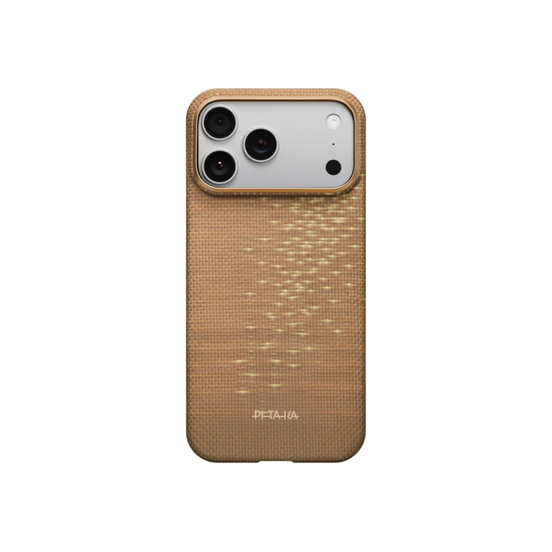 Pitaka Apple iPhone 17 Pro Max, Ultra-Slim, Golden Glint
