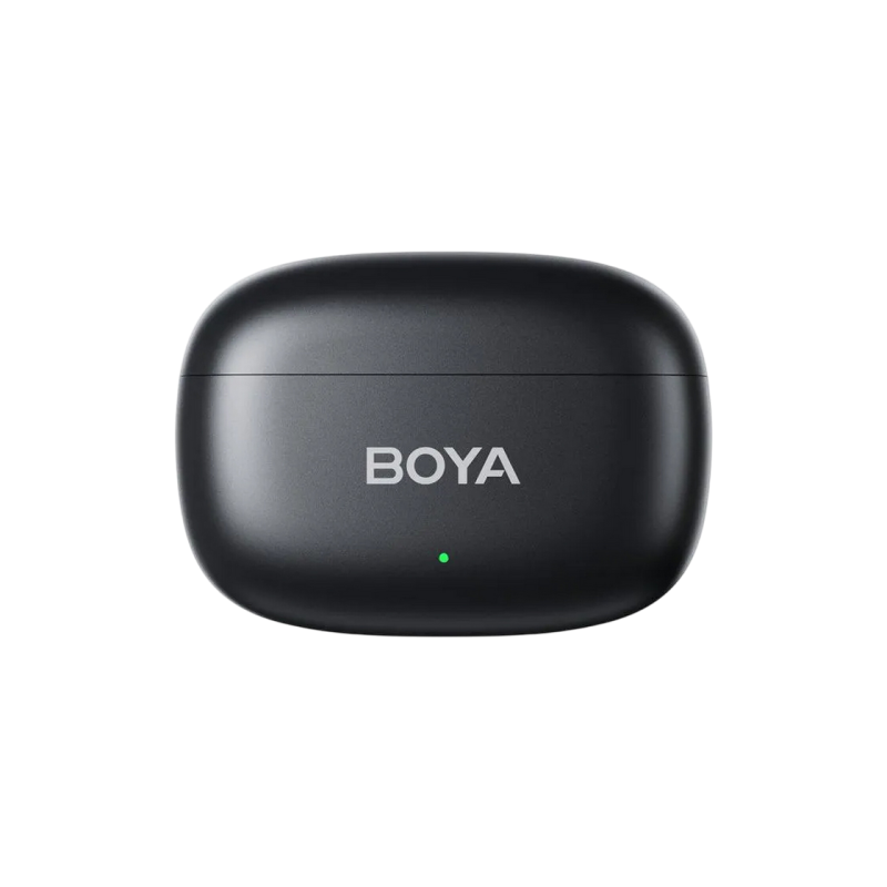 Microphone Wireless Boya Mini 2-01 Ultracompact (2 TX+ 2RX USB-C plug+ Lightning Plug + Charging case), Black