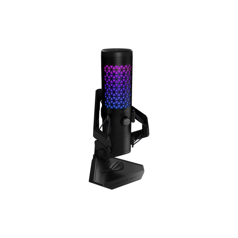 Microphones Asus ROG Carnyx, 25mm Condenser Microphone, Cardioid, 120db, -37db, 192 kHz, 24bit, RGB, Built-in pop