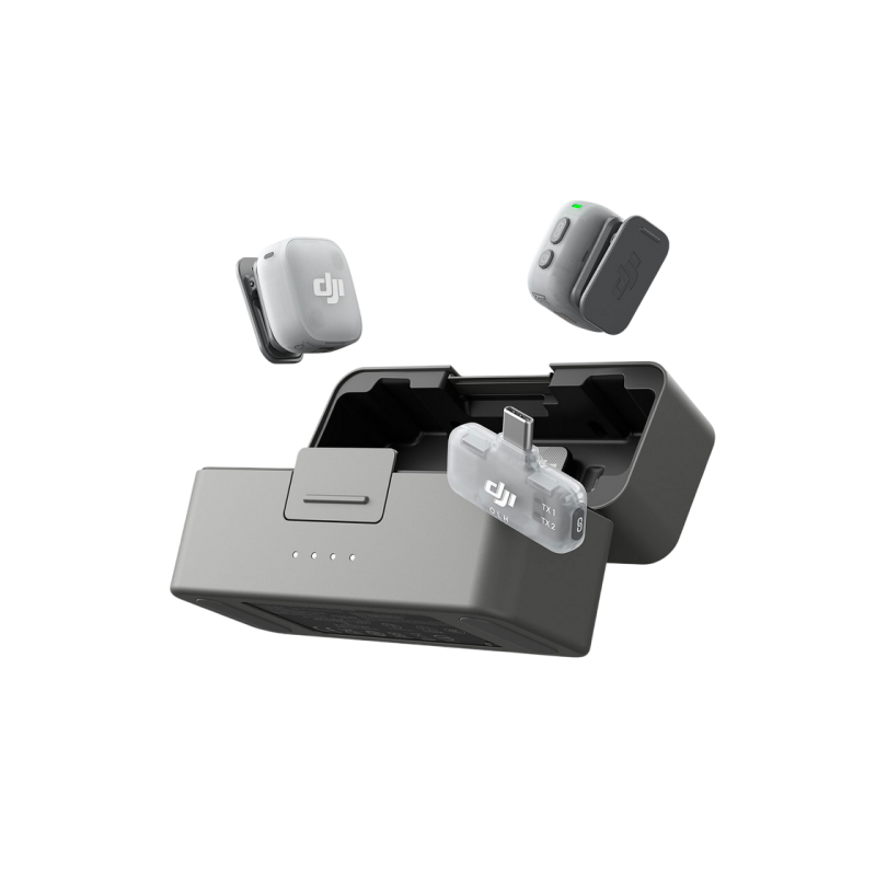 DJI Mic Mini 2 (2 TX + 1 Mobile RX + Charging Case), Black
