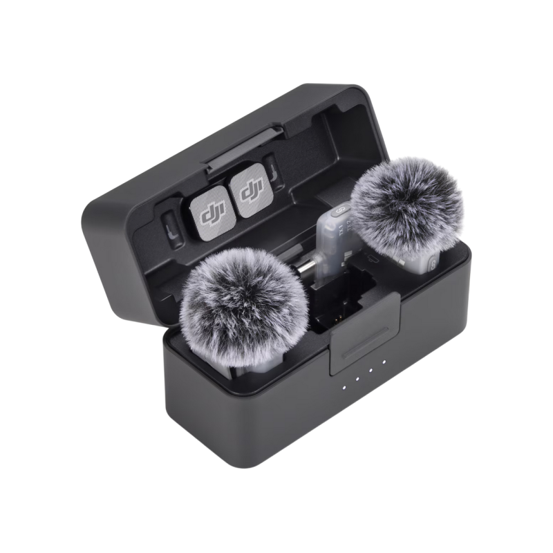 DJI Mic Mini 2 (2 TX + 1 Mobile RX + Charging Case), Black