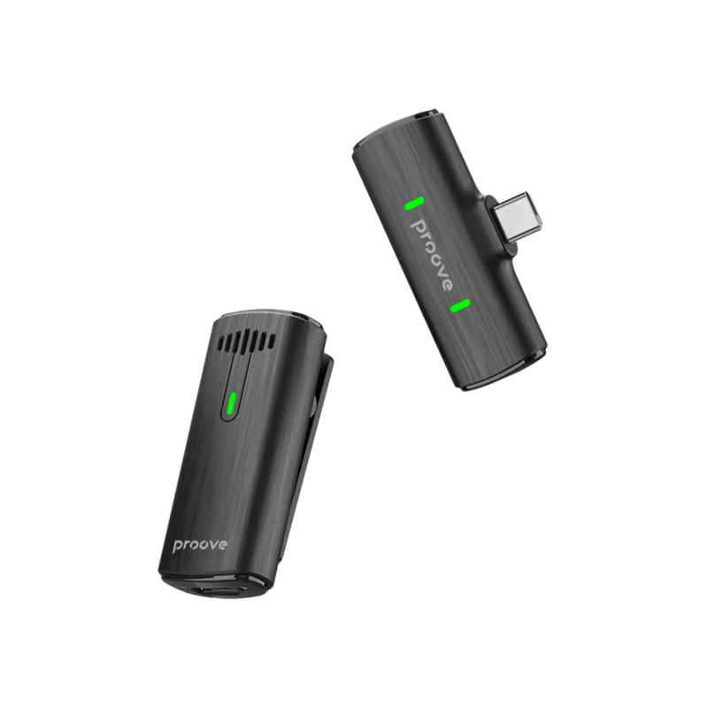Microfon Microphone Proove Demo Type-C (2 mic), Black