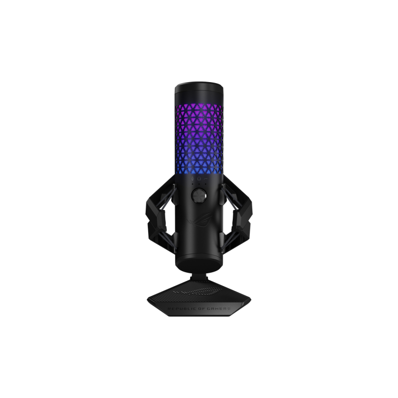 Microphones Asus ROG Carnyx, 25mm Condenser Microphone, Cardioid, 120db, -37db, 192 kHz, 24bit, RGB, Built-in pop 