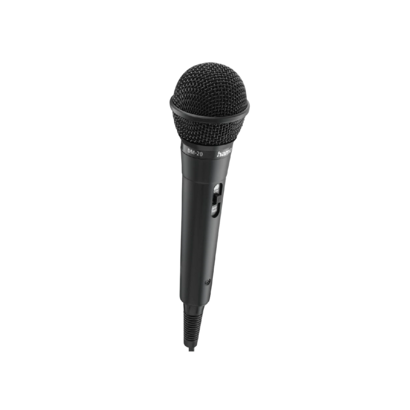 Microphone Hama “Party” Dynamic, Jack Cable 2.5 m + Adapter, On/Off (46000