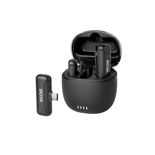 Microphone Wireless Boya BY-WM3T-U2 (Charging Case)(Type C - 2 mic), Black