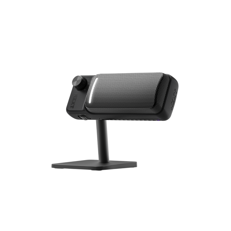 Микрофоны NZXT Capsule Elite, 25 мм, кардиоидный, встроенный поп-фильтр, металлическая стойка, управление на микрофоне, 120 дБ, 24 бит