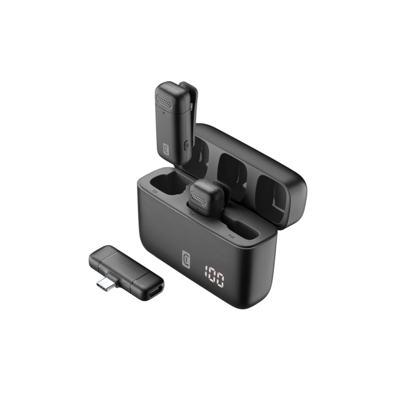 Cellularline Wireless Microphone Talk Pro, Black