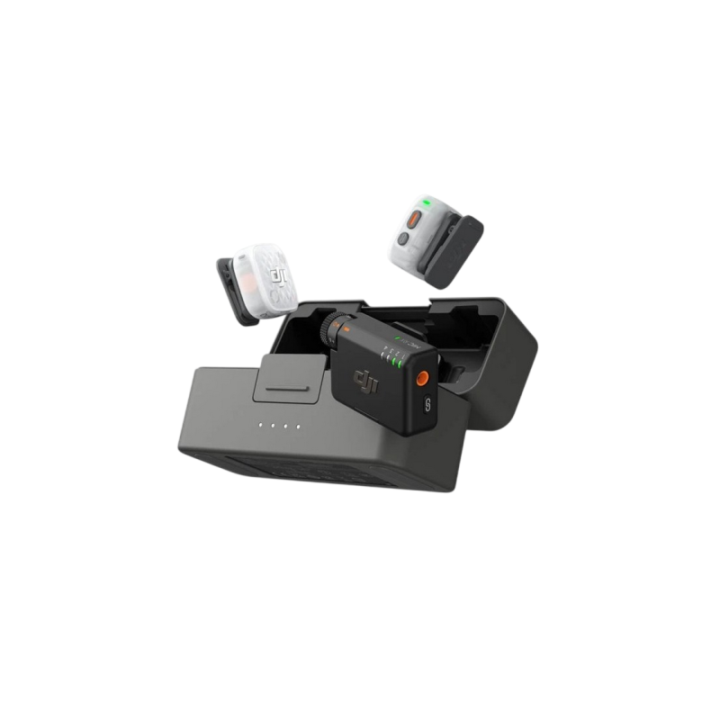 DJI Mic Mini 2S (2TX + 1RX + Charging Case), Black