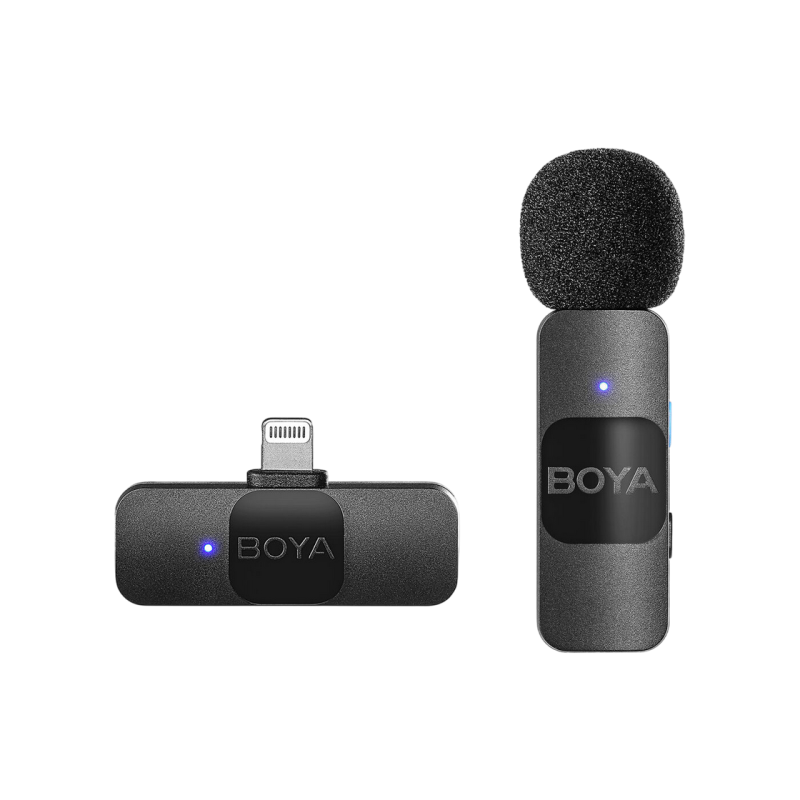 Микрофон беспроводной Boya BY-V1 Ultracompact (Lightning - 1 микрофон), черный