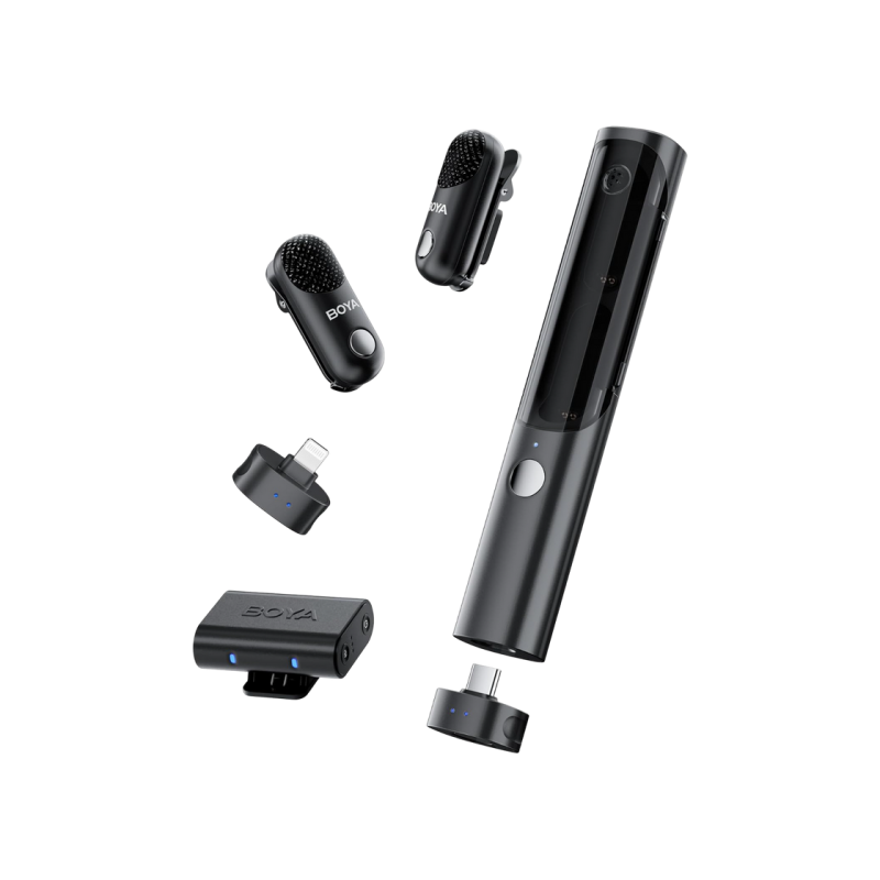 Microphone Wireless Boya Magic Ultracompact (Lightning / Type C/3.5 mm  - 2 mic), Black 02