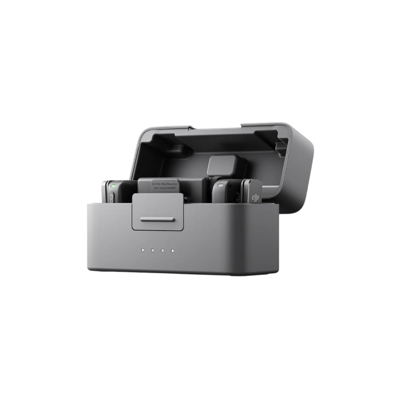 DJI Mic Mini (2 TX + 1 RX + Charging Case) (2 mic),Black