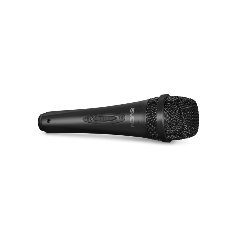 Microphone SVEN "MK-130", Black (wired, dynamic, plastic, cable 3.0 m, 6.3mm Jack, cardioid
