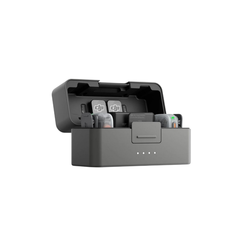 DJI Mic Mini 2S (2TX + 1RX + Charging Case), Black