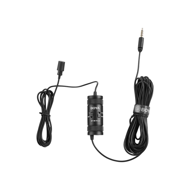 Lavalier Microphone Boya BY-M1 Pro II, Black