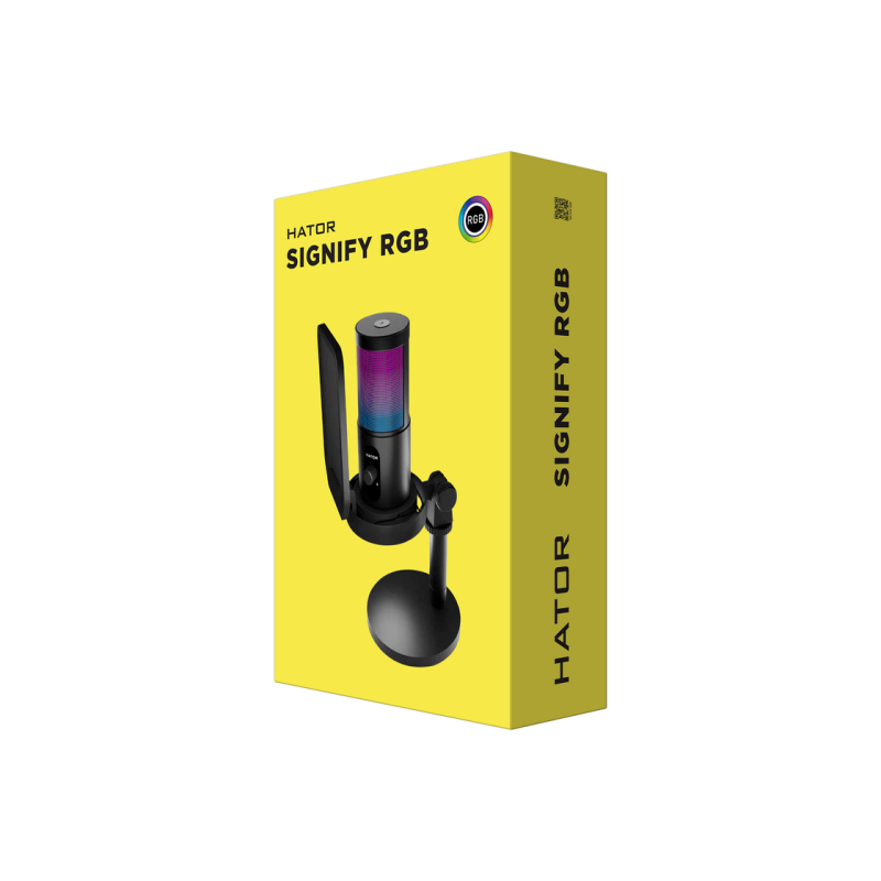 Microphone HATOR Signify RGB, Black