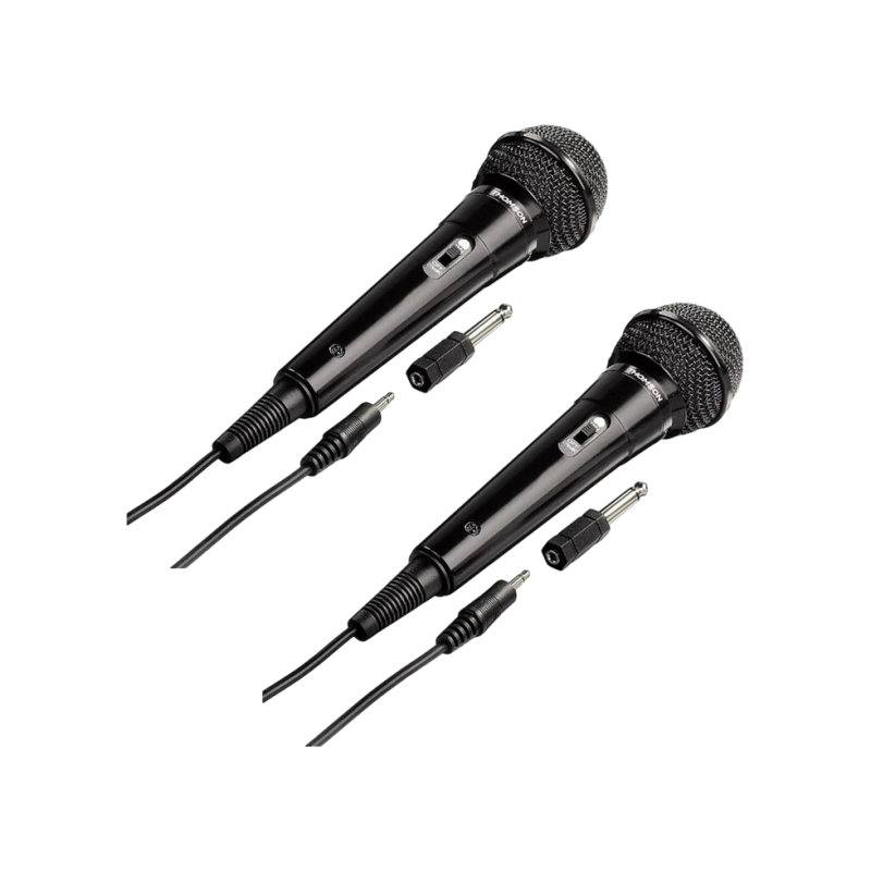 Thomson 131780 M135D Dynamic Microphone, Karaoke, Pack of 2