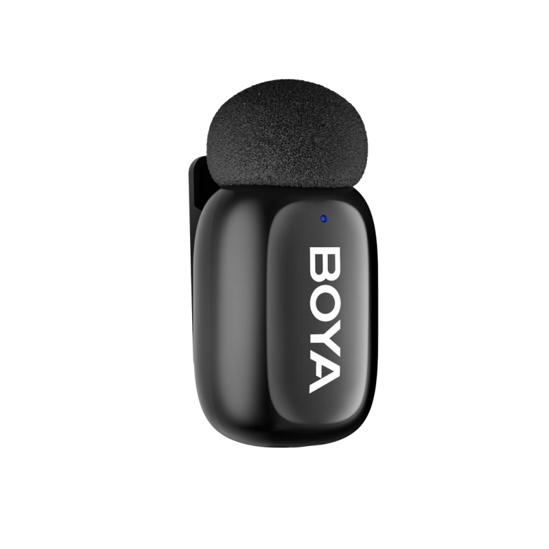 Микрофон беспроводной Boya Mini-15 Ultracompact (Lightning / 2 микрофона), черный