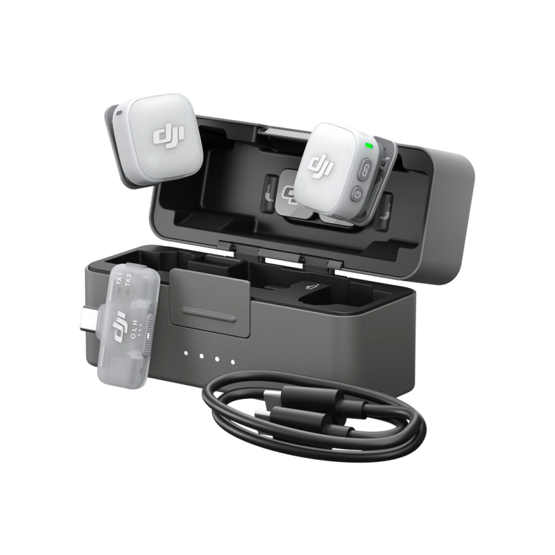 DJI Mic Mini 2 (2 TX + 1 RX + Charging Case), Black