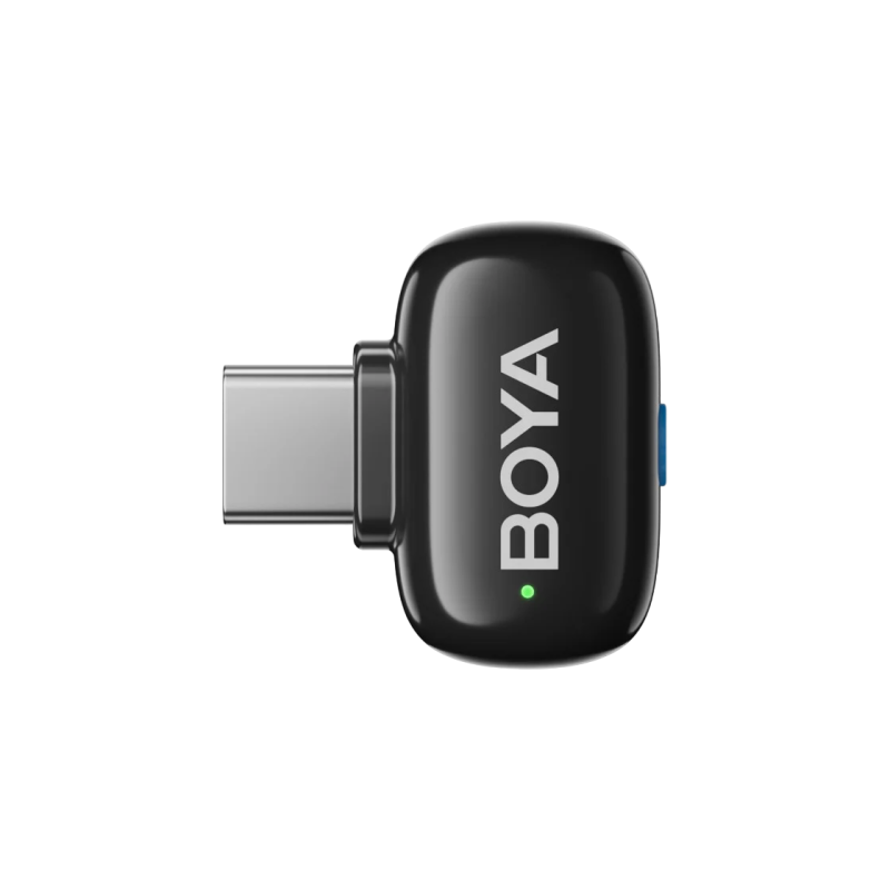 Микрофон беспроводной Boya Mini-12 Ultracompact (Type C + Lightning / 2 микрофона), черный