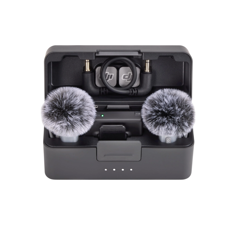 DJI Mic Mini 2 (2 TX + 1 RX + Charging Case), Black