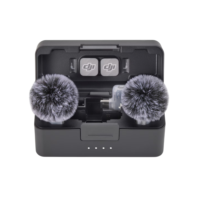 DJI Mic Mini 2 (2 TX + 1 Mobile RX + Charging Case), Black