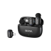Микрофон беспроводной Boya Mini-12 Ultracompact (Type C + Lightning / 2 микрофона), черный
