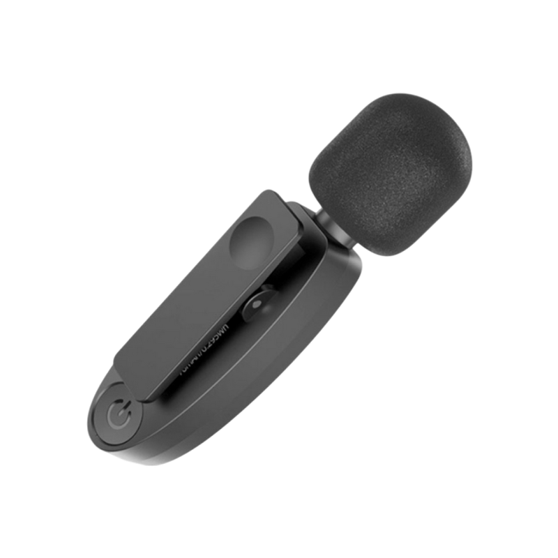 Hoco L15 Dual-mic clip-on wireless digital microphone(iP/Type-C), Black