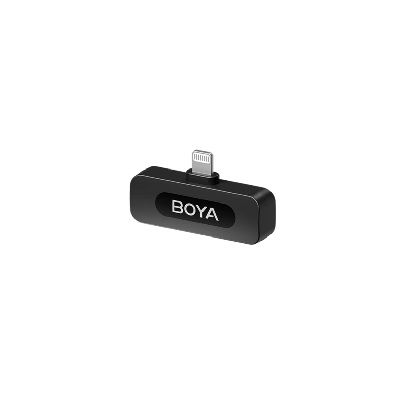 Microphone Wireless Boya BY-V2 V2.0 Ultracompact (Lightning - 2TX+1RX), Black