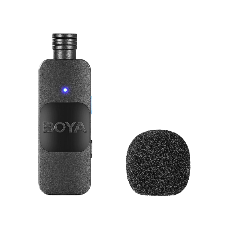 Микрофон беспроводной Boya BY-V1 Ultracompact (Lightning - 1 микрофон), черный