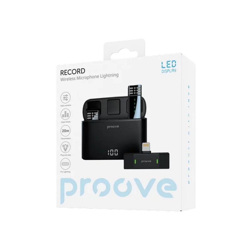 Микрофон Microphone Proove Record Lightning (2 mic), Black