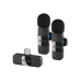 Микрофон беспроводной Boya BY-V20 Ultracompact (тип C — 2 микрофона), черный