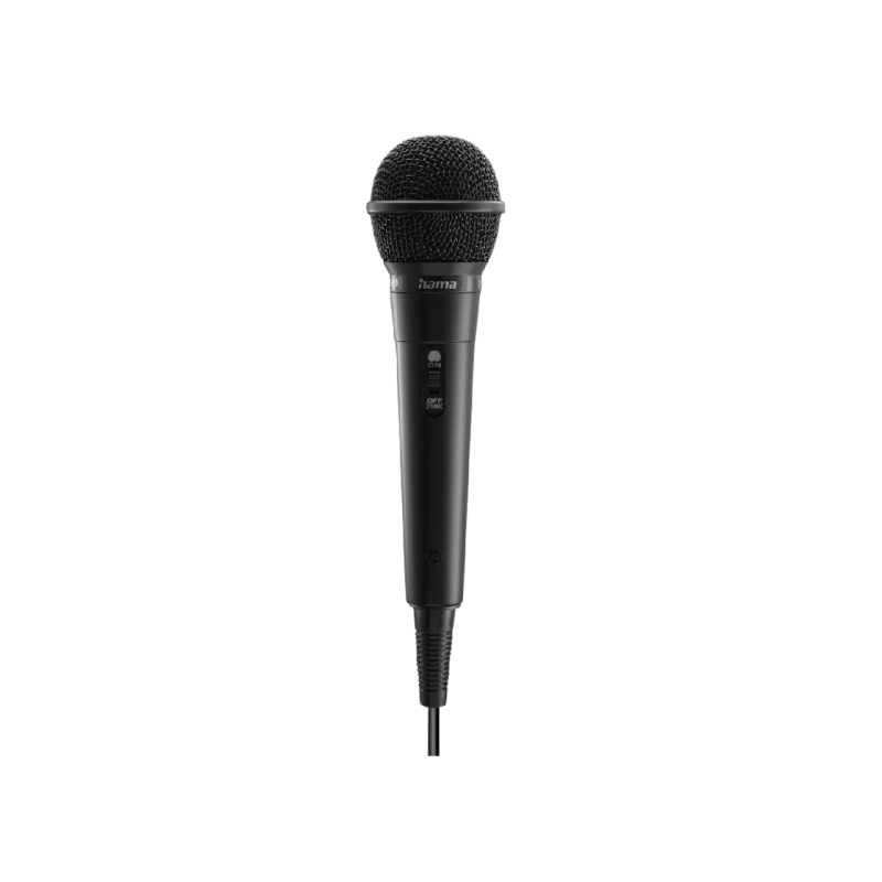 Microphone Hama “Party” Dynamic, Jack Cable 2.5 m + Adapter, On/Off (46000
