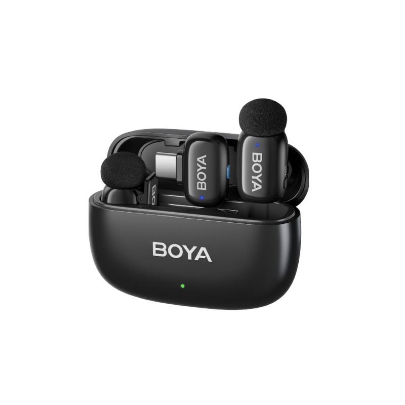 Микрофон беспроводной Boya Mini-14 Ultracompact (тип C / 2 микрофона), черный