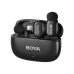 Микрофон беспроводной Boya Mini-15 Ultracompact (Lightning / 2 микрофона), черный