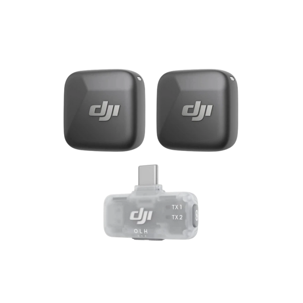 Microfon DJI Mic Mini (2TX, 1 Mobile RX), Black