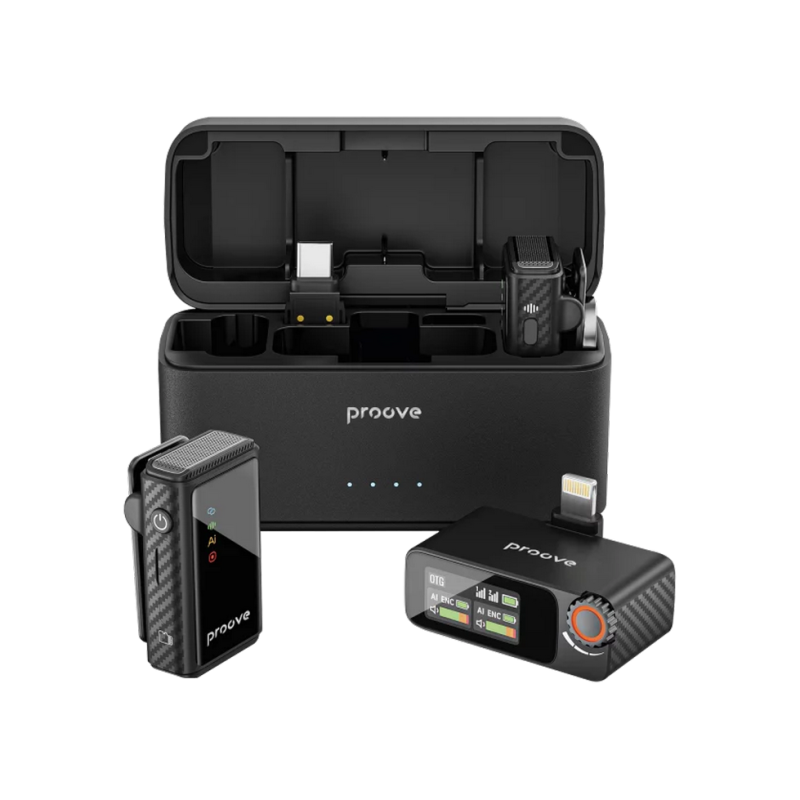 Microphone Wireless Microphone System Proove Forum Pro (Lightning/Type-C/AUX), Black