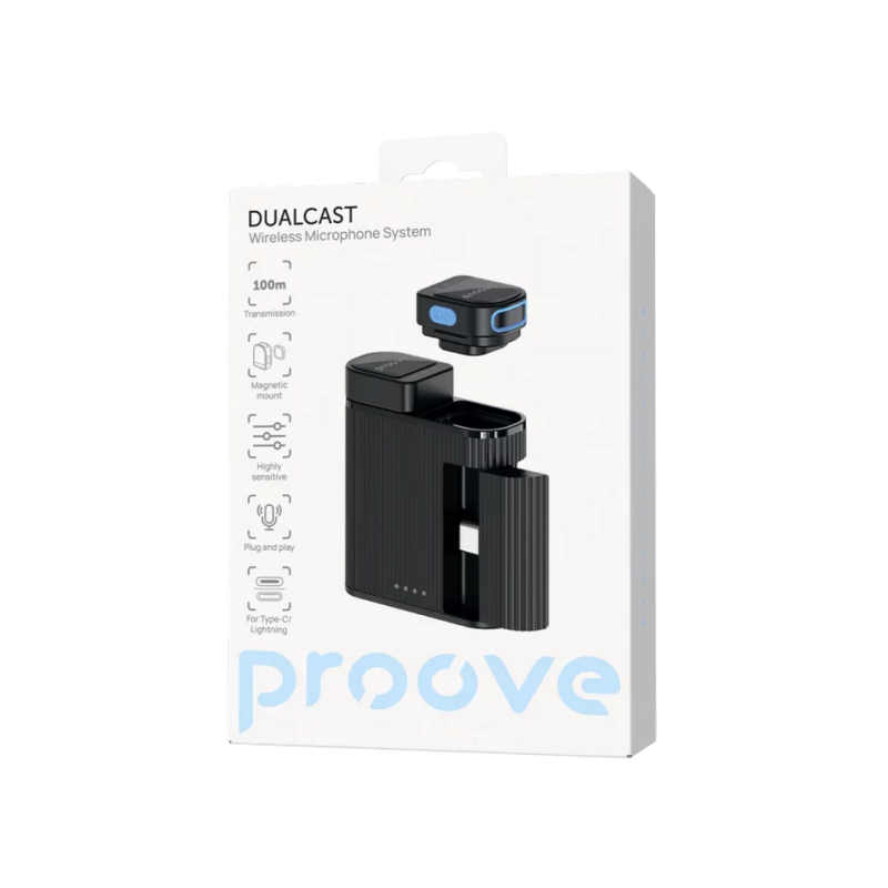 Microphone Wireless Microphone System Proove DualCast, Black