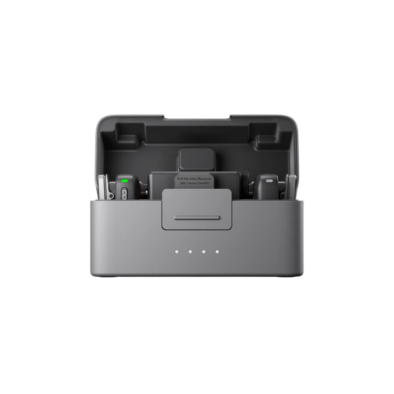 DJI Mic Mini (2 TX + 1 RX + Charging Case) (2 mic),Black