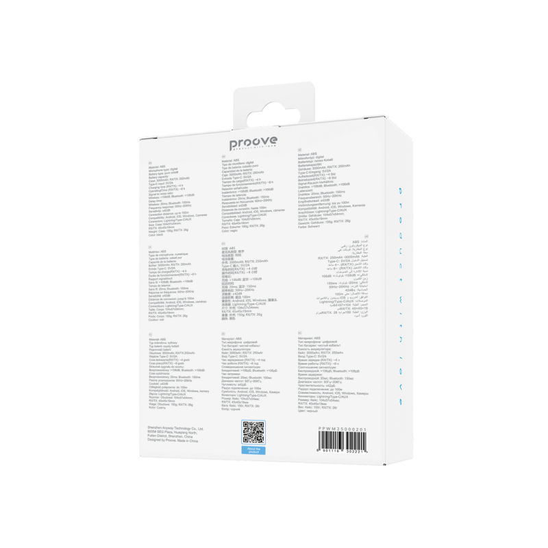 Микрофон Proove Forum Type-C/Lighting/Aux (2 mic), Black