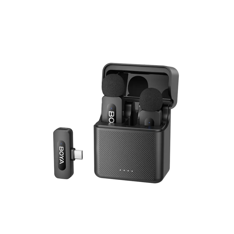 Микрофон беспроводной Boya BY-V30 Ultracompact (тип C — 2 микрофона), черный