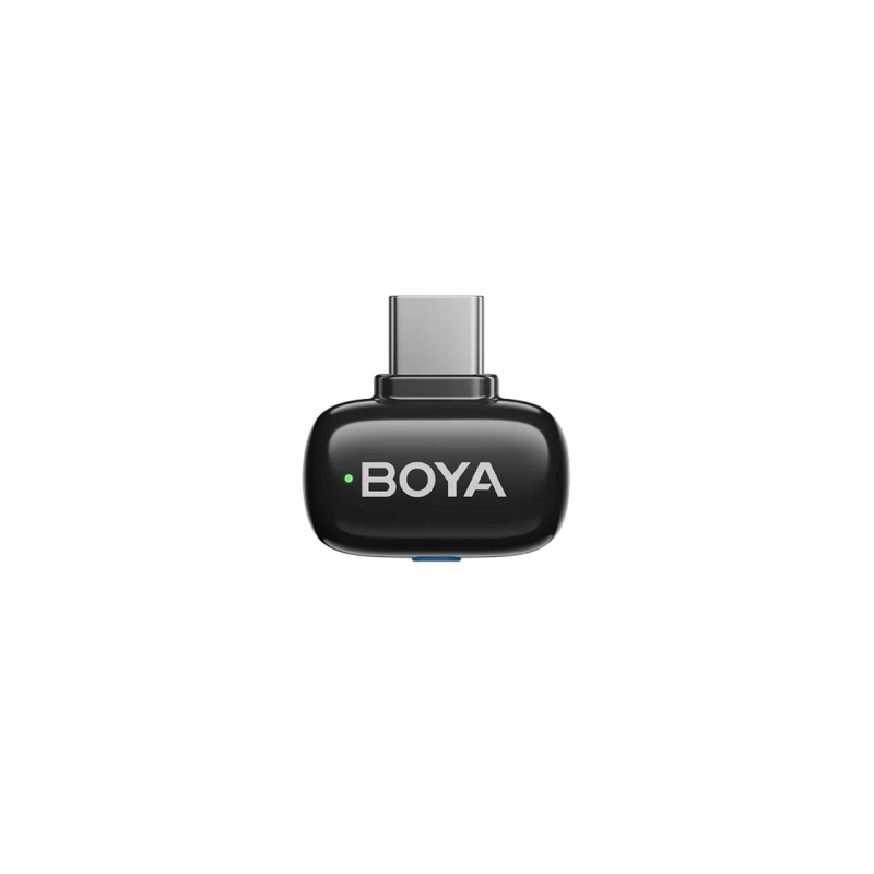 Microphone Wireless Boya Mini 2-02 Ultracompact (2 TX+ 2RX USB-C plug+ Charging case), Black