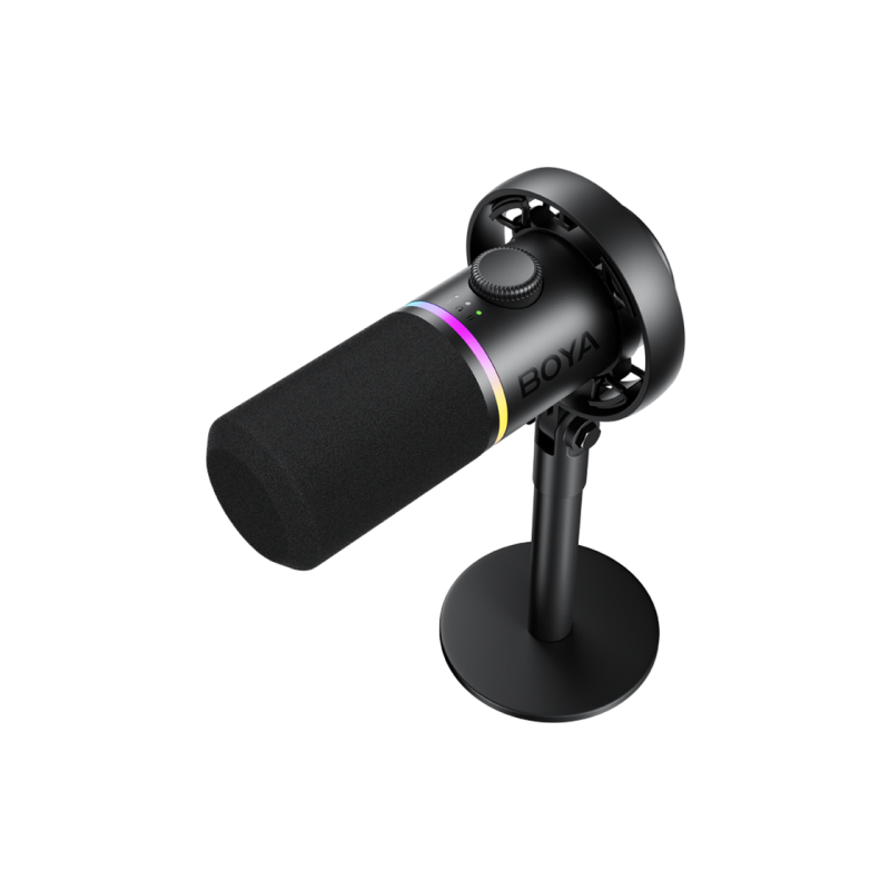 Микрофон для подкастов BOYA CastMic S60D, черный
