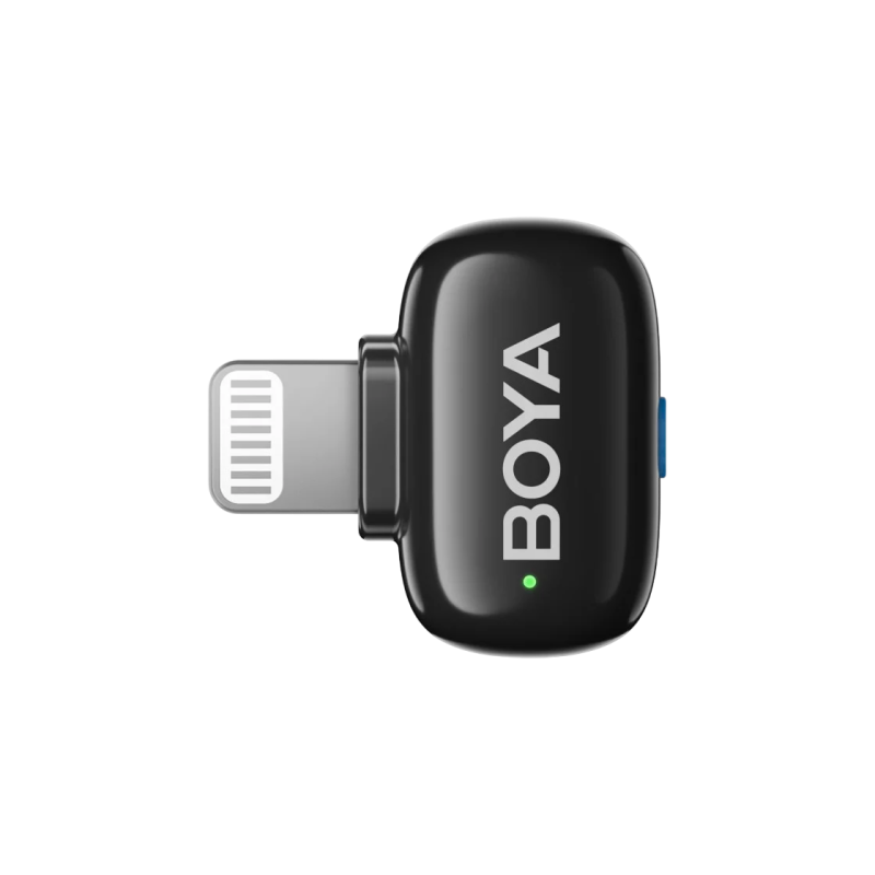 Микрофон беспроводной Boya Mini-12 Ultracompact (Type C + Lightning / 2 микрофона), черный