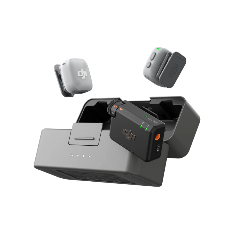 DJI Mic Mini 2 (2 TX + 1 RX + Charging Case), Black